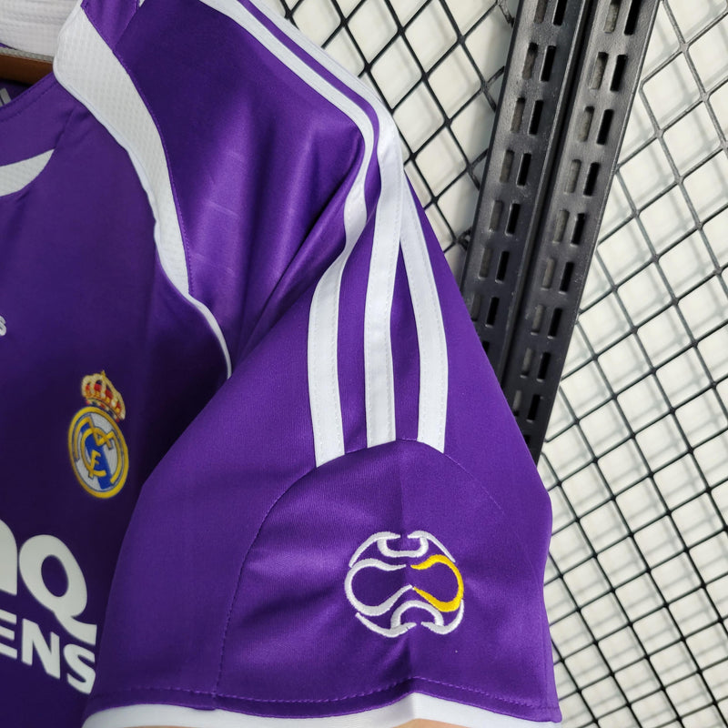 Camiseta Retro Real Madrid Morada 06/07