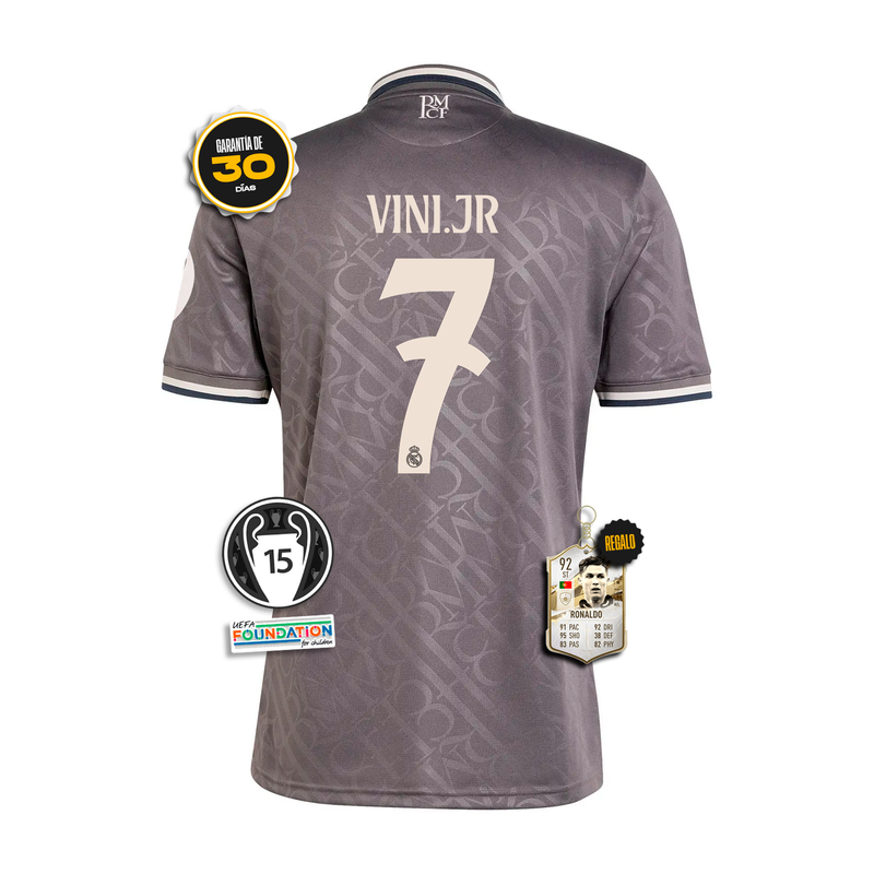 #7 VINI JR Camiseta Real Madrid TERCERA EQUIPACIÓN 2024/25 + 5 REGALOS 🎁