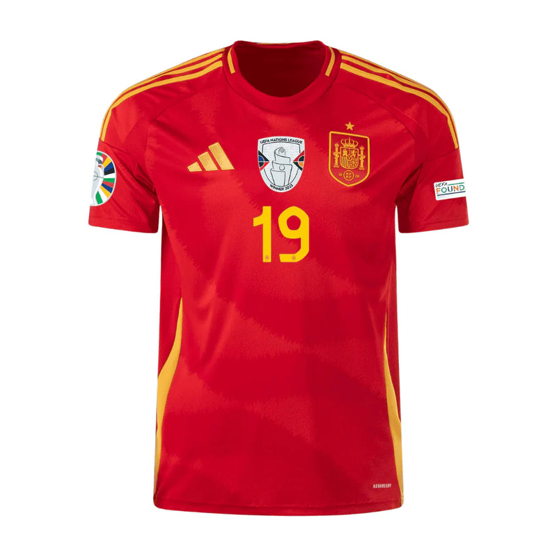 Lamine Yamal 19 Camiseta de local de la Selección Nacional de España 2024 para Hombre - Escarlata