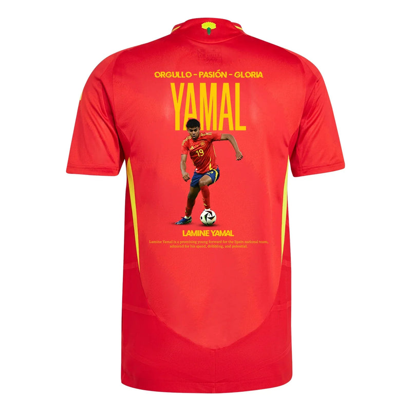 Lamine Yamal España 2024 Camiseta Local Arte de Fan - Hombre