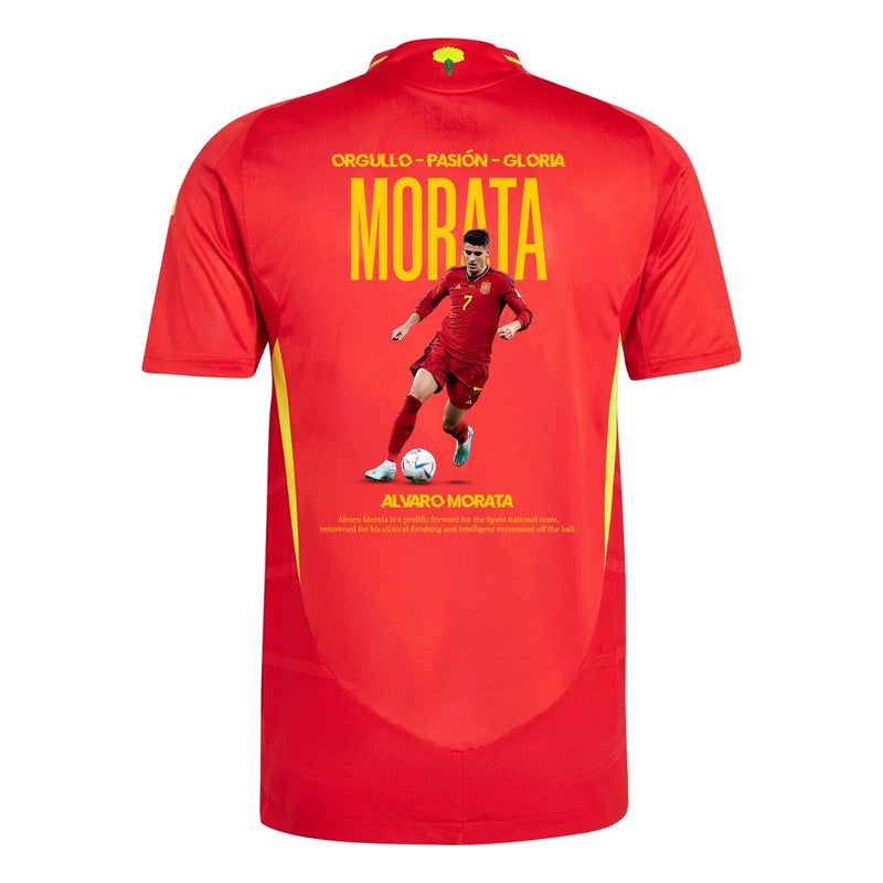 Álvaro Morata España 2024 Camiseta Local Arte de Fan - Hombre