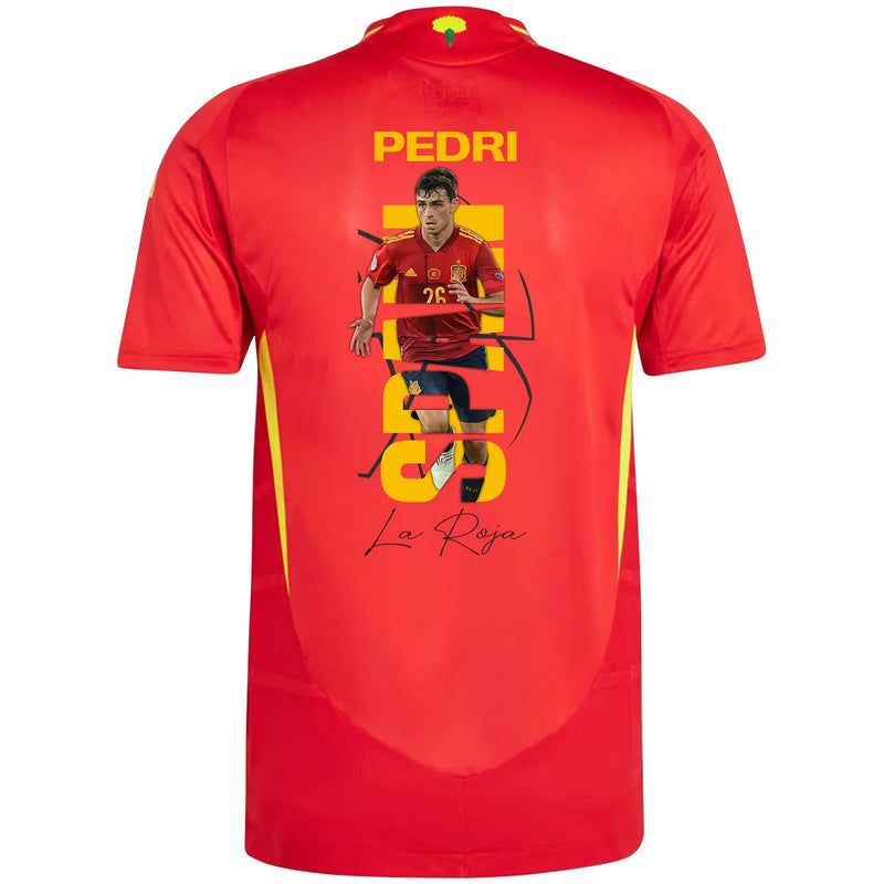 Pedri La Roja España Nacional Camiseta Local Arte de Fan - Hombre