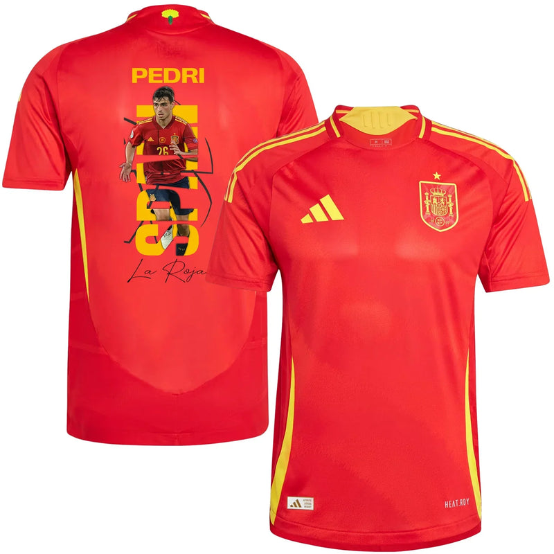 Pedri La Roja España Nacional Camiseta Local Arte de Fan - Hombre