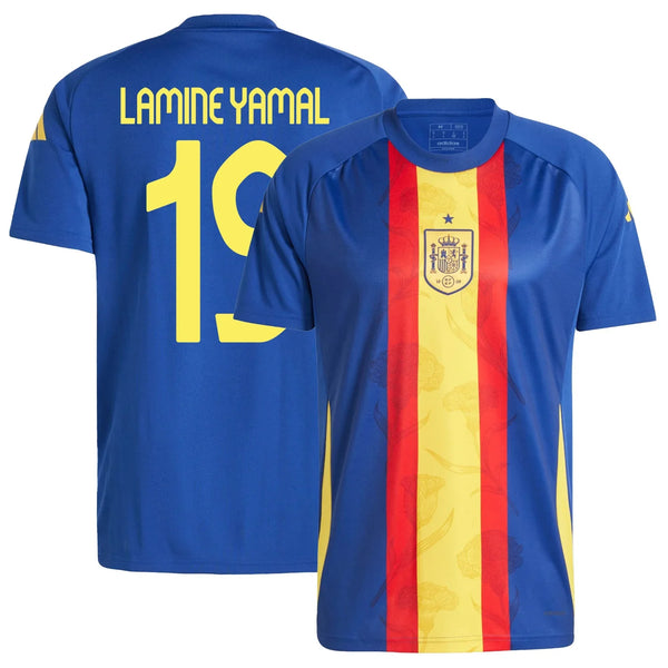 Lamine Yamal #19 Selección De Fútbol De España Euro 2024 - Pre Partido - Camiseta Hombre - Hombre