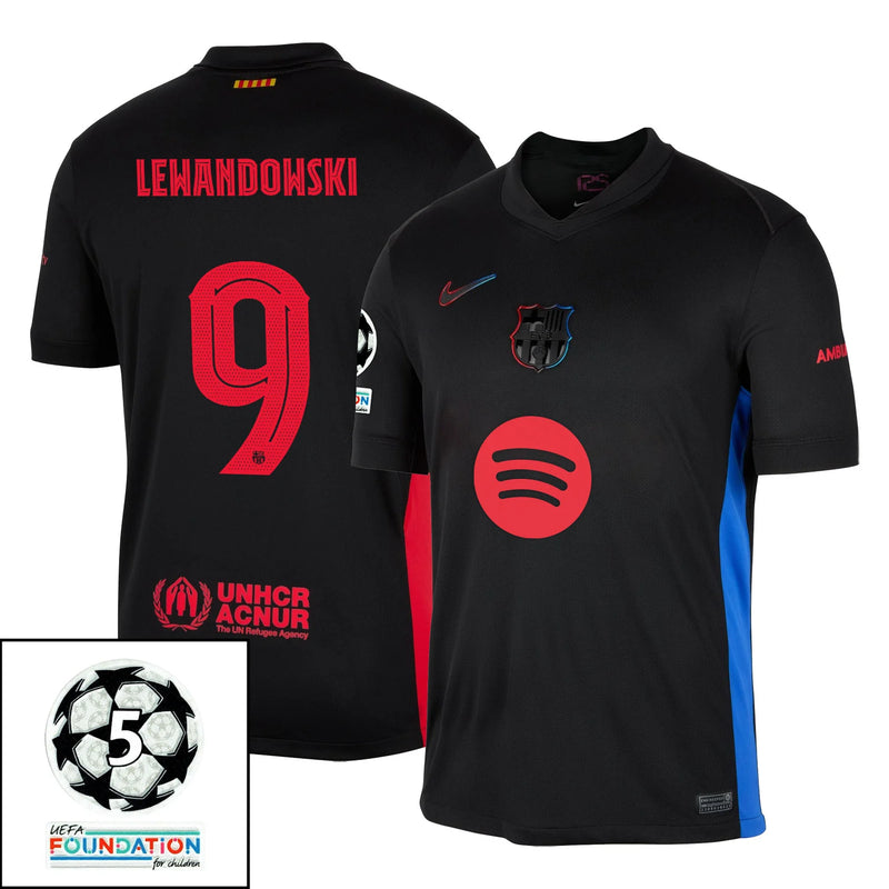 Camiseta FC Barcelona Negra 2024 25 Hombre