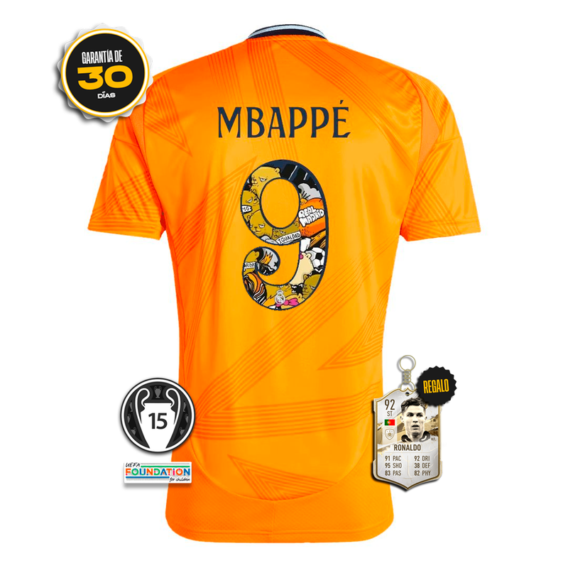 Camiseta Real Madrid Segunda Equipación Naranja USA TOUR