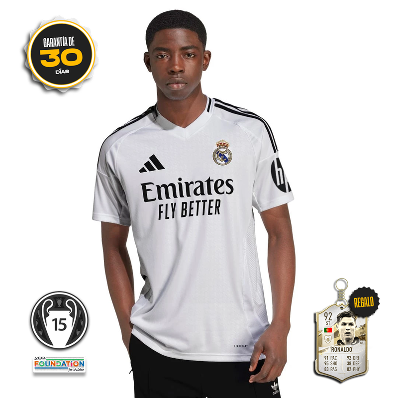 Camiseta Real Madrid Primera Equipación Blanca 24/25 + 5 REGALOS 🎁