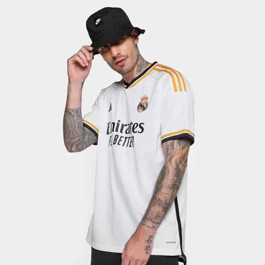 Camiseta Real Madrid Primera Equipación Blanca Especial FINAL DE LA LIGA DE CAMPEONES WEMBLEY 23/24 + 5 REGALOS 🎁