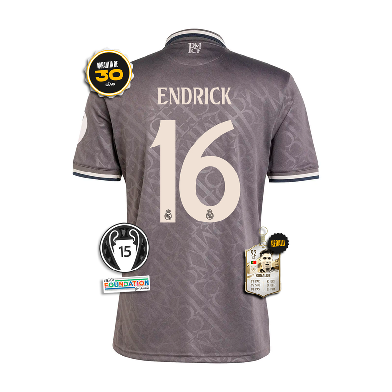 #16 ENDRICK Camiseta Real Madrid TERCERA EQUIPACIÓN 2024/25 + 5 REGALOS 🎁