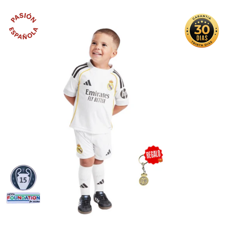 Conjunto Niños Real Madrid I 25/26 – Lanzamiento