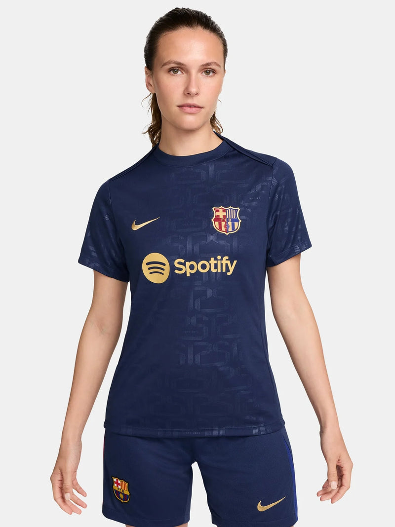 Camiseta-FC-Barcelona-2024-25-Pré-Partido-Mujer-1