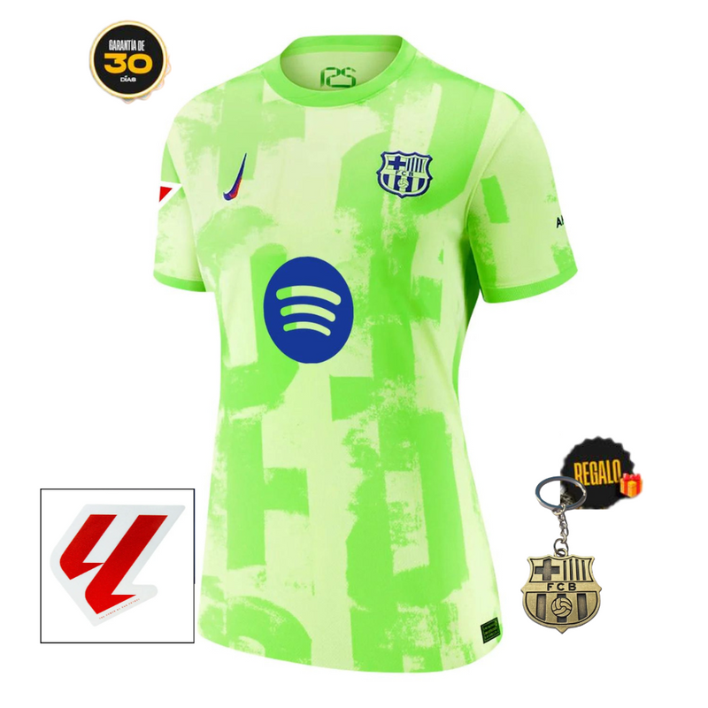 Camiseta Barcelona Mujer Tercera Equipación 24/25 - Verde