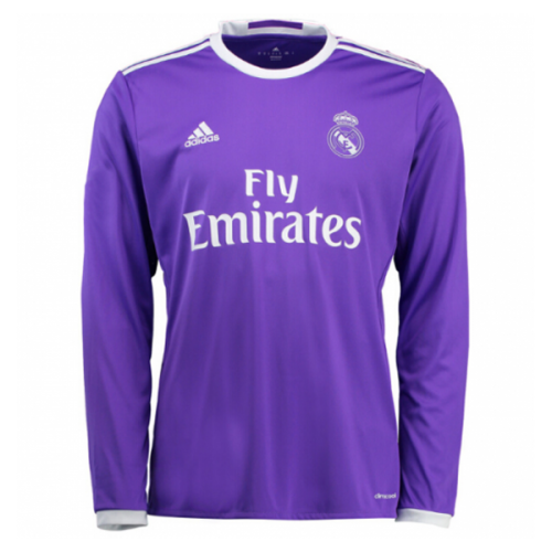 Camiseta Retro Real Madrid Manga Larga Away  2016/17 + 🎁 5 Regalos