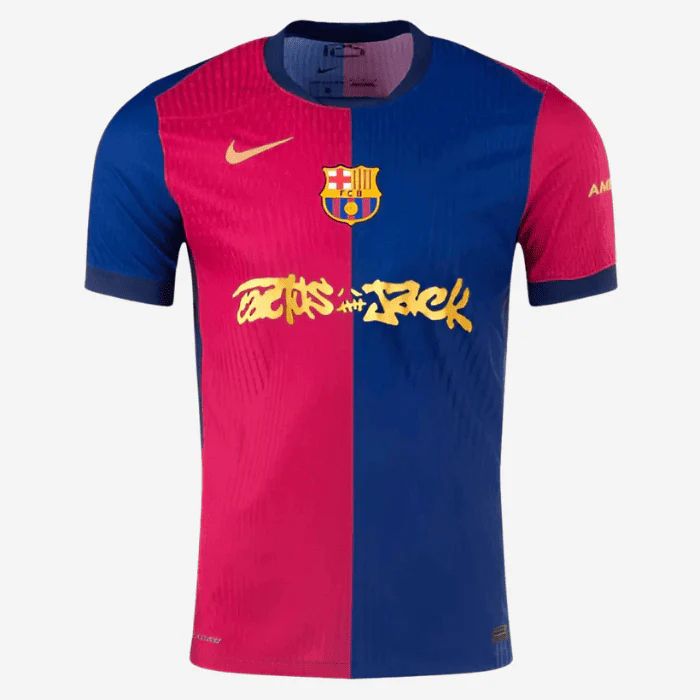 Camiseta local del Barcelona x Travis Scott 2025