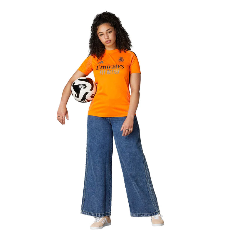 Camiseta Real Madrid Femenina Segunda Equipación Naranja 24/25 + 5 REGALOS 🎁