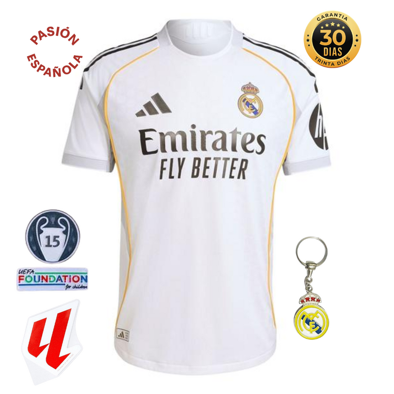 CAMISETA REAL MADRID I 25/26 HOMBRE - LANZAMIENTO - (VERSIÓN JUGADOR)