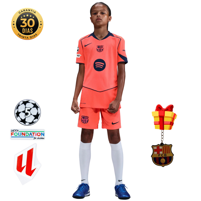 Conjunto Infantil Barcelona III 25/26 – Lanzamiento