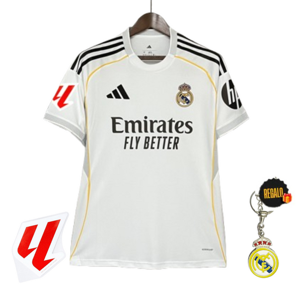 CAMISETA REAL MADRID I 25/26 HOMBRE - CON PARCHES LALIGA - LANZAMIENTO (cópia)