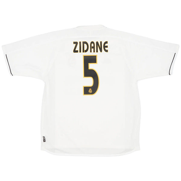 Camiseta Zidane #5 Retro Real Madrid Home 2003/04